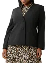 Estelle Plus Jenna V Neck Blazer In Black