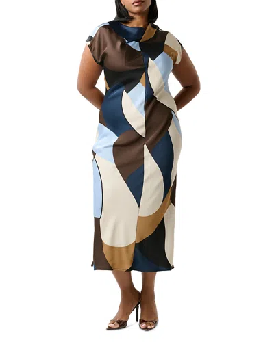 Estelle Plus Jorja Geo Print Dress