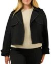 Estelle Plus Jude Cropped Jacket In Black