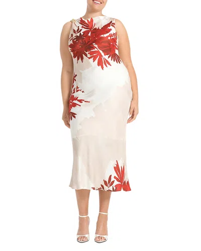 Estelle Plus Maisie Sheath Dress In White