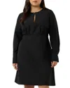 Estelle Plus Nia Keyhole Dress In Black