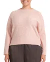 Estelle Plus Night Sparkle Sweater In Pink