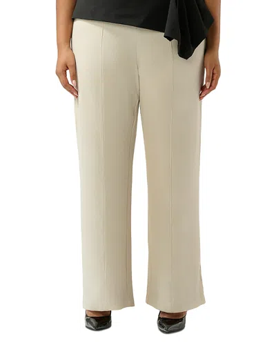 Estelle Plus Night Tide Tailored Pants In Stone