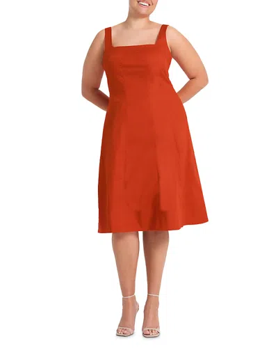 Estelle Plus Rohana Dress In Orange