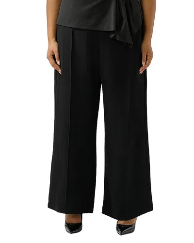 Estelle Plus Rosanna Wide Leg Pants In Black