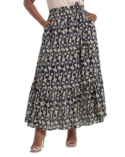 Estelle Plus Sea Lily Skirt In Black