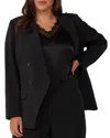 Estelle Plus Sophie Double Breasted Blazer In Black