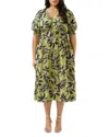 Estelle Plus Wildleaf Midi Dress In Print
