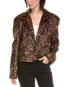 Estellina Blazer In Animal Print