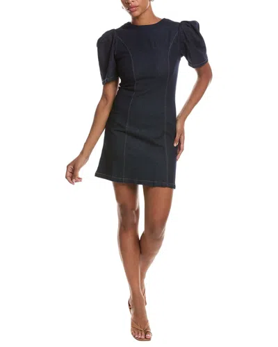 Estellina Denim Mini Dress In Blue
