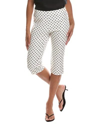 Estellina Dot Crop Pant In White