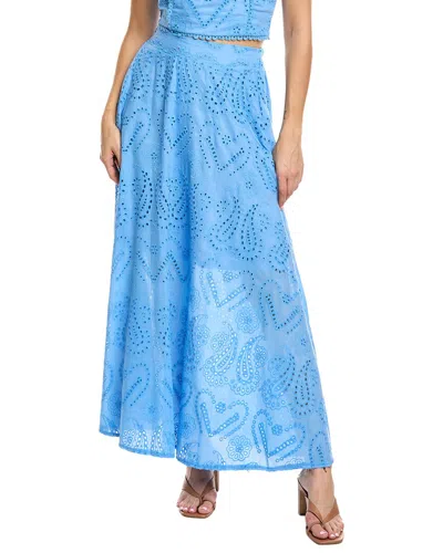 Estellina Embroidered Skirt In Animal Print