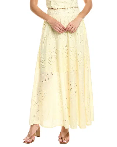 Estellina Embroidered Skirt In Neutral