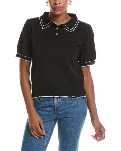 Estellina Knit Top In Black