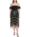 Estellina Midi Dress In Black