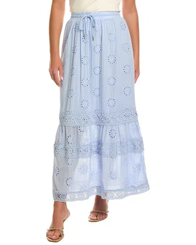 Estellina Midi Skirt In Blue