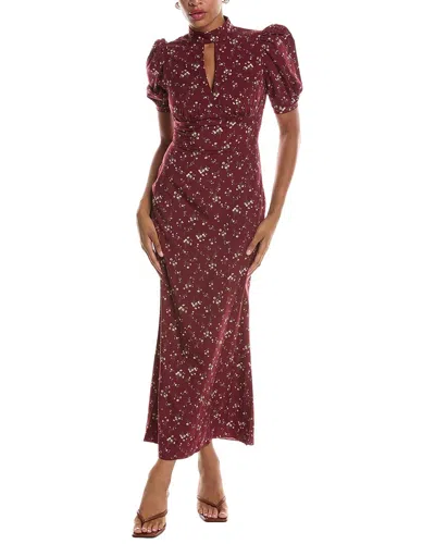 Estellina Printed Maxi Dress In Red