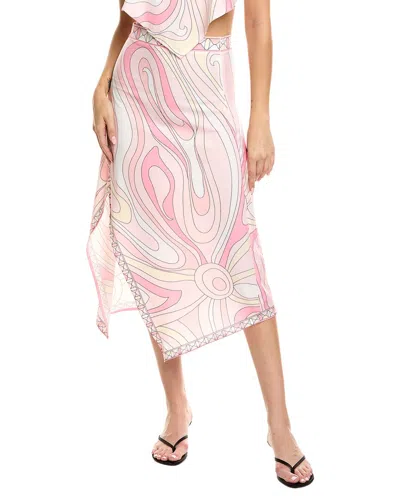 Estellina Printed Midi Skirt In Multi