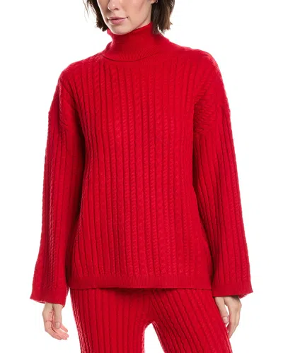 Estellina Turtleneck Sweater In Red