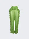 Ester Manas Mermaid Ruffled Pant In White
