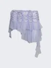 Ester Manas Micro Ruched Skirt In Blue