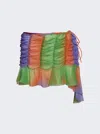 Ester Manas Multicolor Ruched Miniskirt In Pink