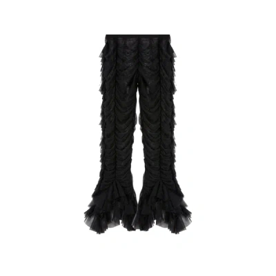 Ester Manas Ruched-effect Trousers In Black