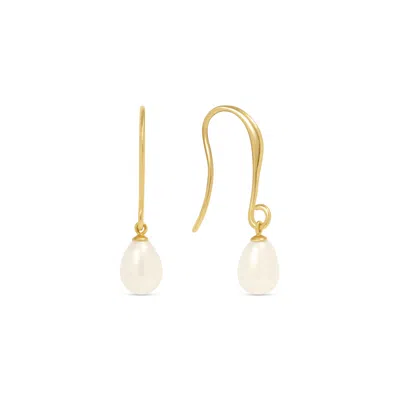 Esterah Women's Gold Alba Pearl Earrings