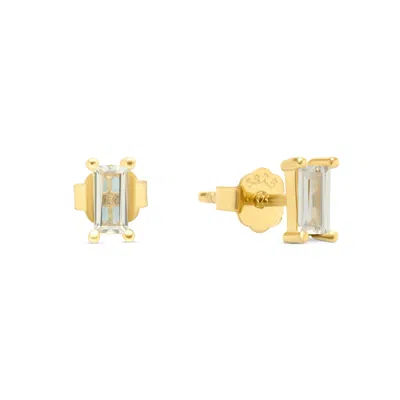 Esterah Women's Gold Baguette Studs