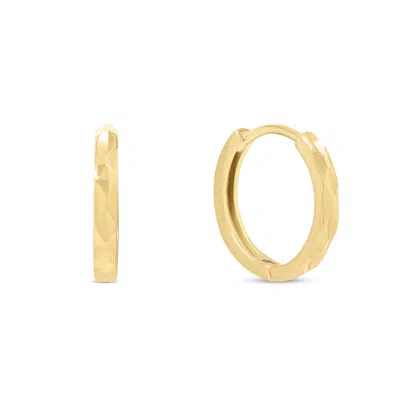 Esterah Women's Gold Celia Huggie Hoops