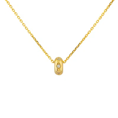 Esterah Women's Gold Dome Charm Necklace