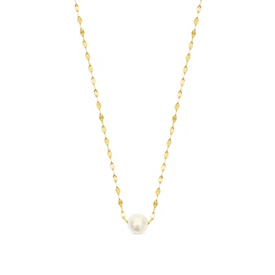 Esterah Women's Gold Floating Pearl Necklace