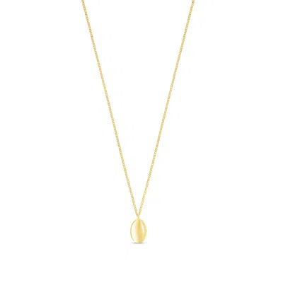 Esterah Women's Gold Oval Pendant Necklace
