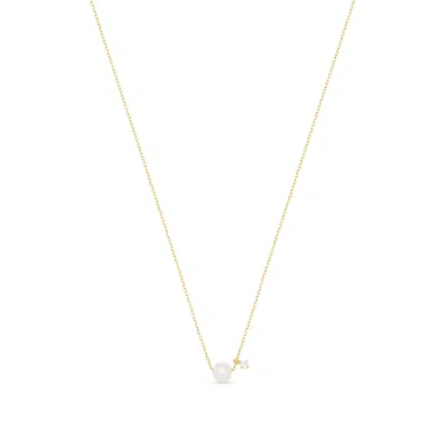 Esterah Women's Gold Pearl & Sparkle Necklace