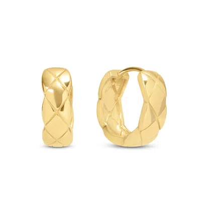 Esterah Women's Gold Quilted Huggies