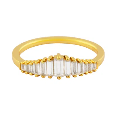Esterah Women's Gold Radiant Baguette Ring