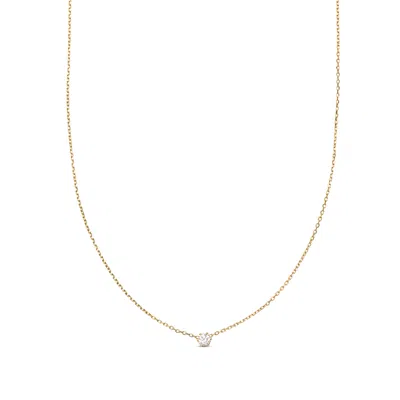 Esterah Women's Gold Solitaire Crystal Necklace