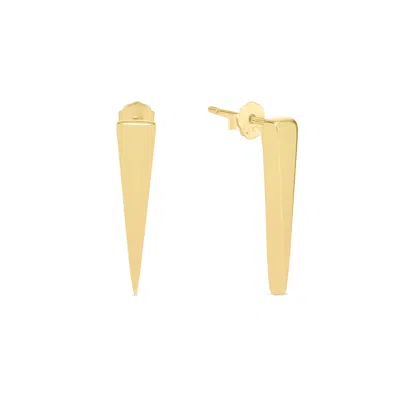 Esterah Women's Gold Tapered Stud Earrings