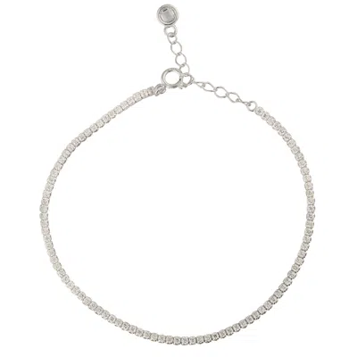 Esterah Women's Gold Tennis Bracelet In Silver