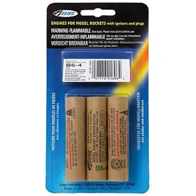 Estes 18 Mm B6-4 Standard Rocket Engine