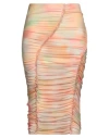Esthé Woman Midi Skirt Salmon Pink Size M Polyester In Pink