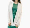 Estheme Layla Open Silk Cardigan In Creme In White