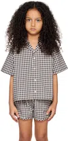 Esther Kids Black & White Alex Shirt In Black Gingham-01