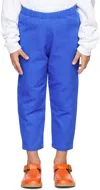 Esther Kids Blue Matthew Trousers In Cobalt Blue Twill-01