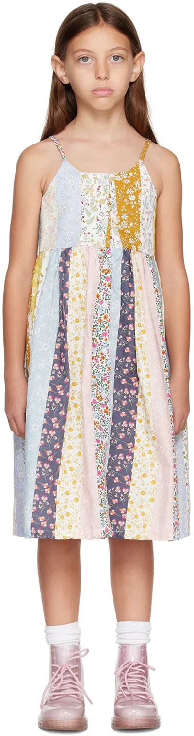 Esther Kids Multicolor Gloria Dress In Patchwork-01-01