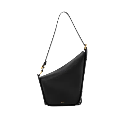Esthera 10am Leather Belted Strap Bag In Purple