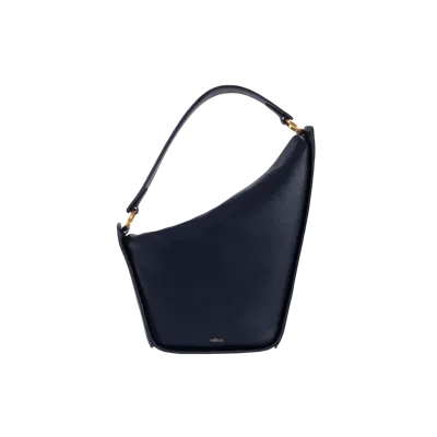 Esthera 10am Leather Shoulder Bag In Blue