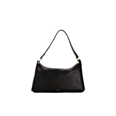 Esthera 10am Maxi Leather Shoulder Bag In Black
