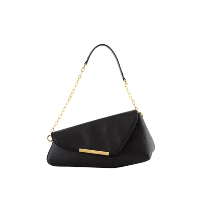 Esthera 11pm Leather Shoulder Bag In Black
