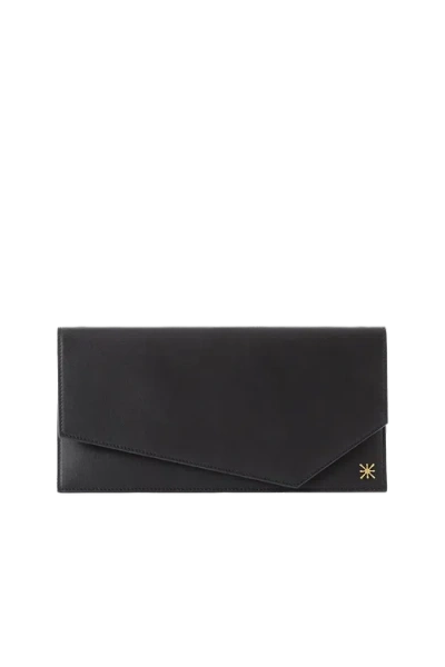 Esthera 1am Leather Envelope Bag In Black